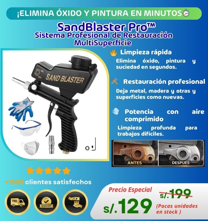 SandBlaster Pro™ | Sistema Profesional de Restauración MultiSuperficie