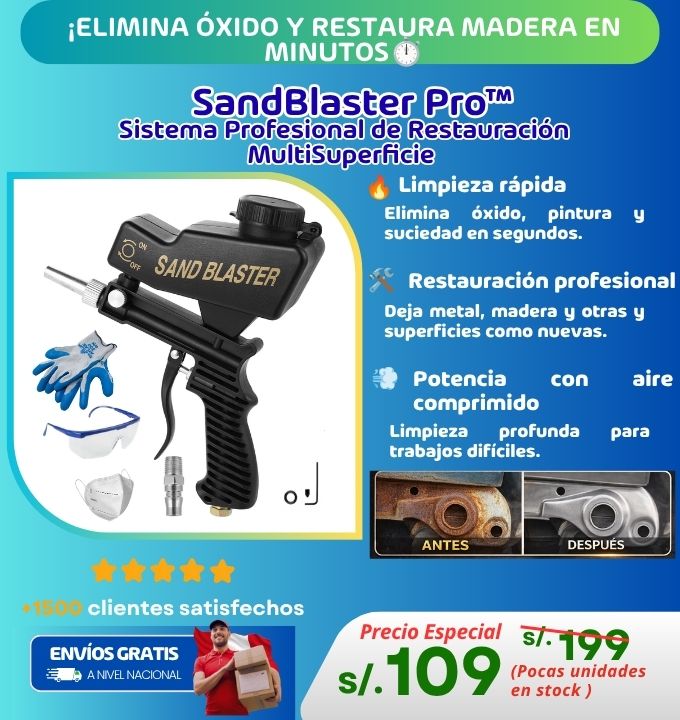 SandBlaster Pro™ | Sistema Profesional de Restauración MultiSuperficie